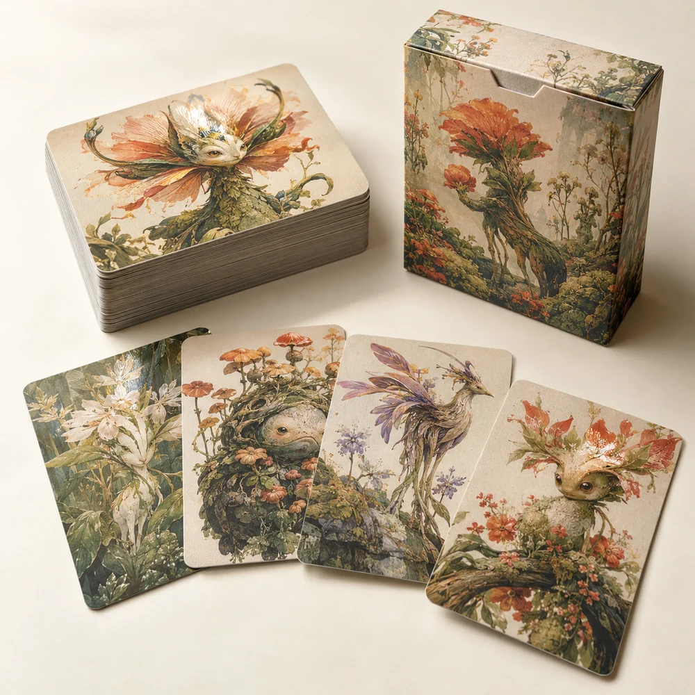 Cartes de collection · 50 visuels — exemple de personnalisation, visualisation