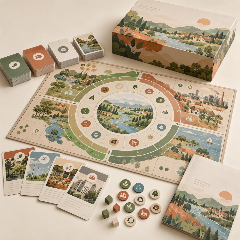 Jeu de formation RSE en entreprise — exemple de personnalisation, visualisation