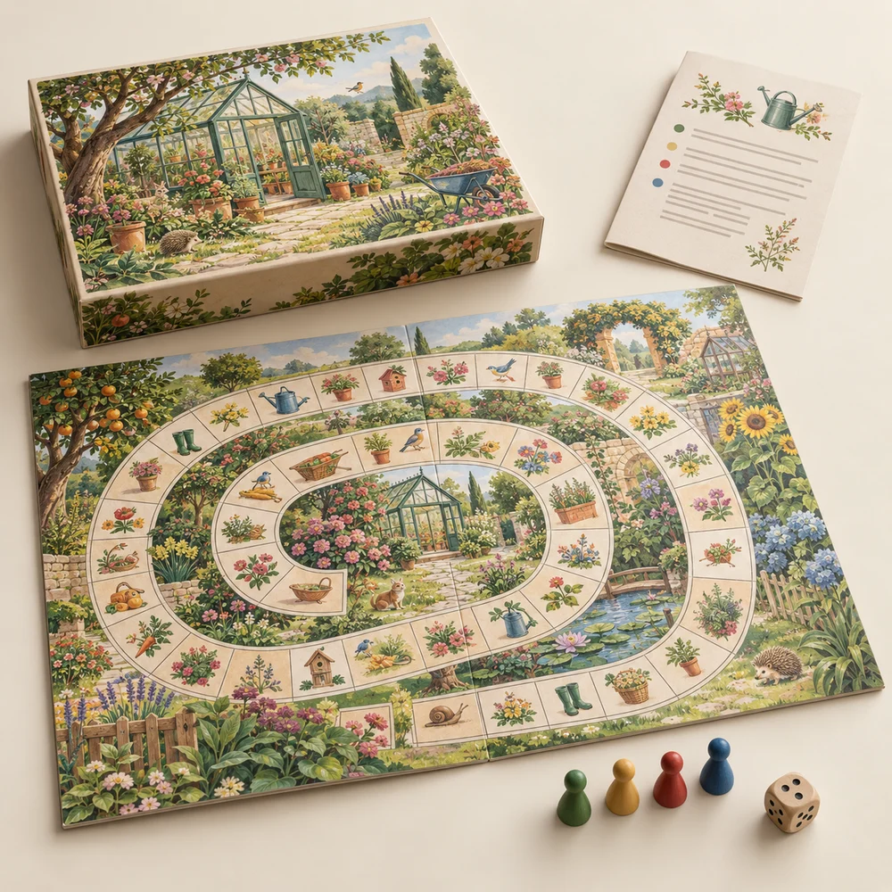 Jeu de l’oie personnalisé — exemple de personnalisation, visualisation