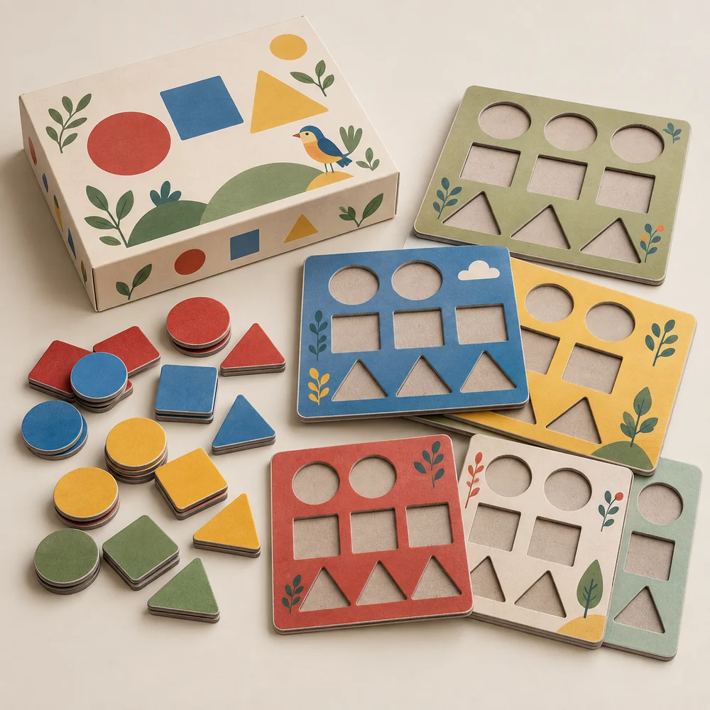 Jeu de tri · formes et couleurs — exemple de personnalisation, visualisation